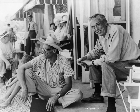 Arthur Miller con John Huston