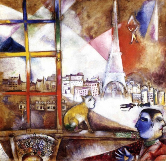 París a través de la ventana - Chagall