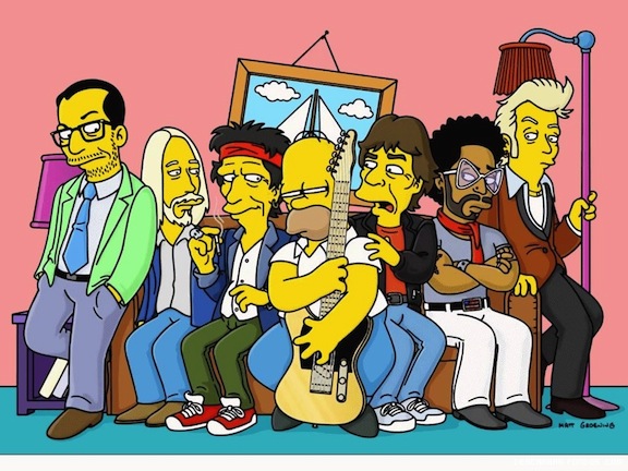Homer, los Rolling, Kravitz, Costello y más