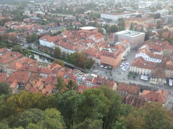 Centro de la ciudad desde el Castillo