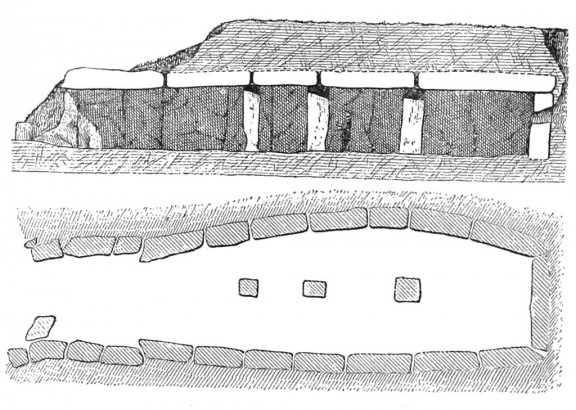 Dolmen de Menga dibujo transversal