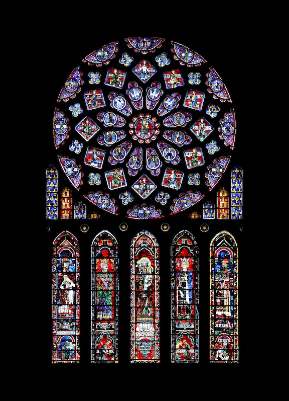 Rosace nord de la cathédrale de Chartres